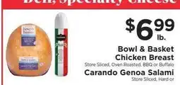 ShopRite Bowl & Basket Chicken Breast, Carando Genoa Salami offer