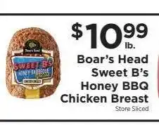 ShopRite Boar's Head Sweet B's Honey BBQ Chicken Breast offer