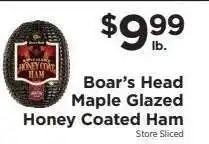 ShopRite Boar's Head Maple Glazed Honey Coated Ham offer