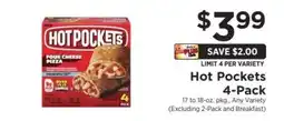 ShopRite Hot Pockets 4-Pack offer