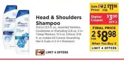 ShopRite Head & Shoulders Shampoo offer