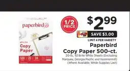 ShopRite Paperbird Copy Paper 500-ct offer