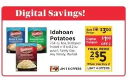 ShopRite Idahoan Potatoes offer