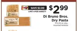 ShopRite Di Bruno Bros. Dry Pasta offer