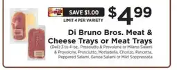 ShopRite Di Bruno Bros. Meat & Cheese Trays or Meat Trays offer