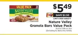 ShopRite Nature Valley Granola Bars Value Pack offer