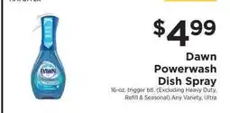 ShopRite Dawn Powerwash Dish Spray offer