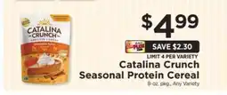 ShopRite Catalina Crunch Seasonal Protein Cereal offer