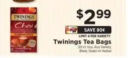 ShopRite Twinings Tea Bags offer