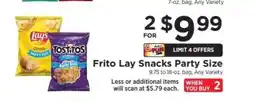 ShopRite Frito Lay Snacks Party Size offer