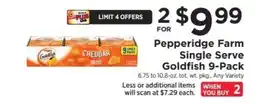 ShopRite Pepperidge Farm Single Serve Goldfish 9-Pack offer