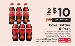 ShopRite Coke Bottles 6-Pack offer