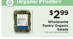 ShopRite Wholesome Pantry Organic Salads offer