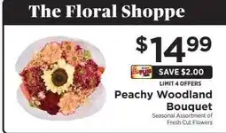 ShopRite Peachy Woodland Bouquet offer