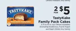 ShopRite TastyKake Family Pack Cakes offer