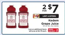 ShopRite Kedem Grape Juice offer