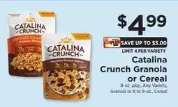 ShopRite Catalina Crunch Granola or Cereal offer