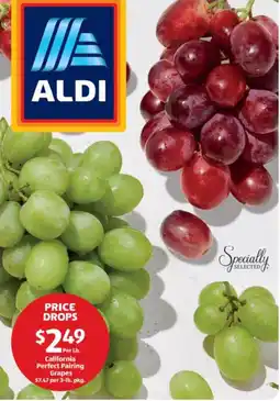 Aldi California perfect pairing grapes offer