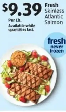 Aldi Fresh Skinless Atlantic Salmon offer