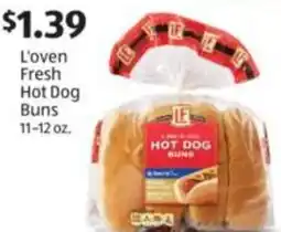Aldi L'oven Fresh Hot Dog Buns offer