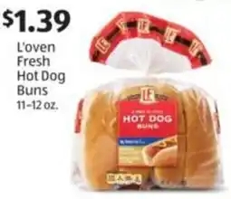 Aldi L'oven Fresh Hot Dog Buns offer