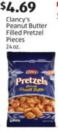 Aldi Clancy's peanut butter filled pretzel pieces offer