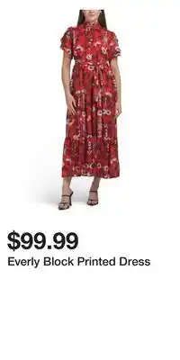 TJ Maxx Everly Block Printed Dress offer