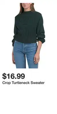 TJ Maxx Crop Turtleneck Sweater offer