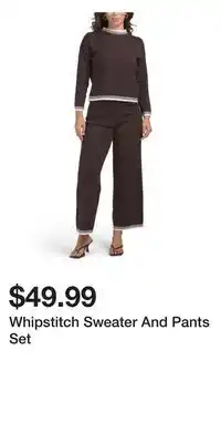 TJ Maxx Whipstitch Sweater And Pants Set offer