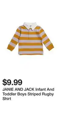 TJ Maxx JANIE AND JACK Infant And Toddler Boys Striped Rugby Shirt offer
