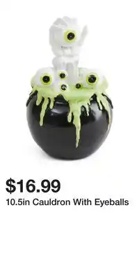 TJ Maxx 10.5in Cauldron With Eyeballs offer