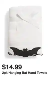 TJ Maxx 2pk Hanging Bat Hand Towels offer