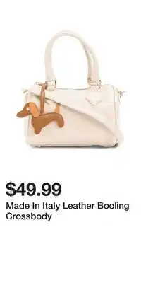 TJ Maxx Made In Italy Leather Booling Crossbody offer