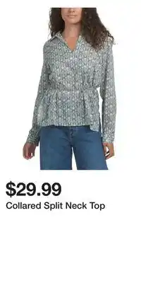 TJ Maxx Collared Split Neck Top offer