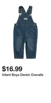 TJ Maxx Infant Boys Denim Overalls offer