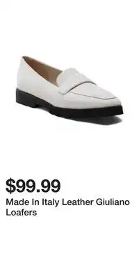 TJ Maxx Made In Italy Leather Giuliano Loafers offer