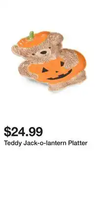 TJ Maxx Teddy Jack-o-lantern Platter offer