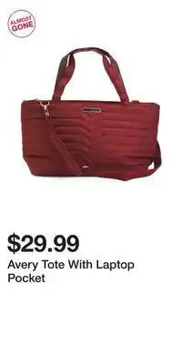 TJ Maxx Avery Tote With Laptop Pocket offer