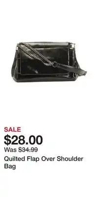 TJ Maxx Quilted Flap Over Shoulder Bag offer