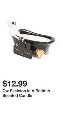 TJ Maxx 7oz Skeleton In A Bathtub Scented Candle offer