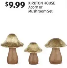 Aldi Kirkton house acorn or mushroom set offer