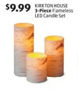 Aldi Kirkton house flameless led candle set offer