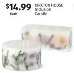 Aldi Kirkton house inclusion candle offer