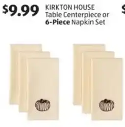 Aldi Kirkton house table centerpiece or napkin set offer