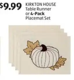 Aldi Kirkton house table runner or placemat set offer