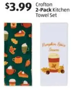 Aldi Crofton kitchen towel set offer