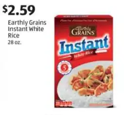 Aldi Earthly grains instant white rice offer
