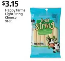 Aldi Happy farms light string cheese offer