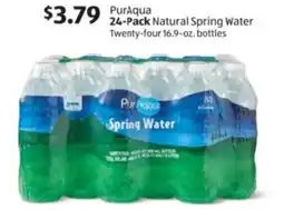 Aldi PurAqua natural spring water offer