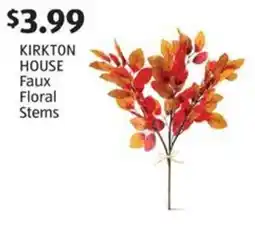 Aldi Kirkton house faux floral stems offer
